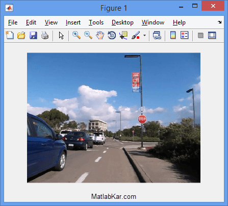 تصویر 1 - تصویر گرفته شده از یک دوربین جلویی که بر روی یک ماشین در حال حرکت نصب شده است